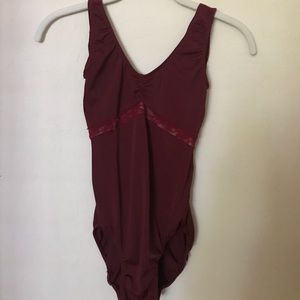 dark red Class In leotard